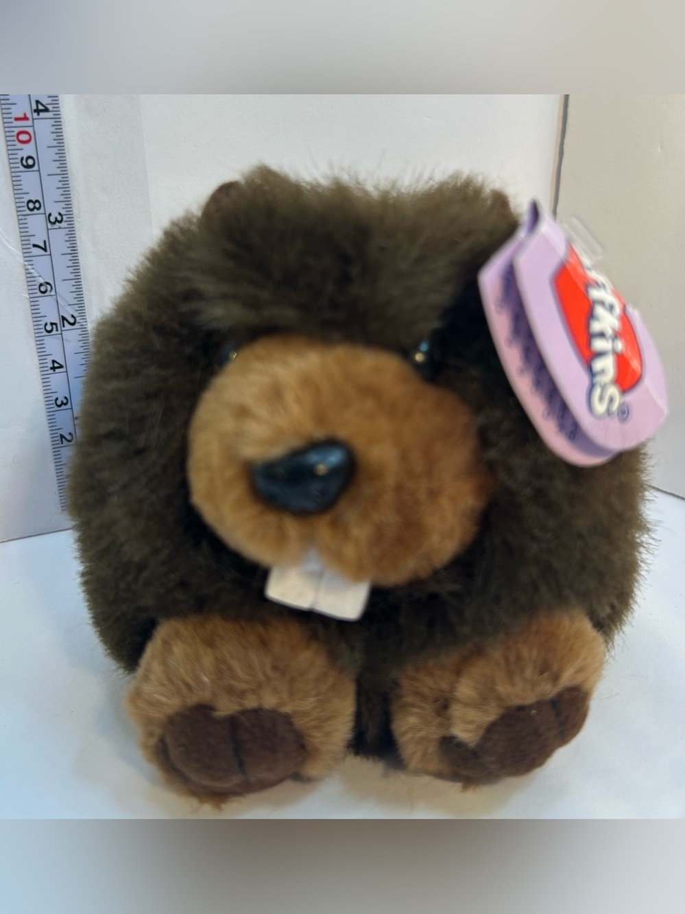 SWIBCO Puffkins Chomper Beaver Mini Plush Stuffed Animal 1997 MPN 6608